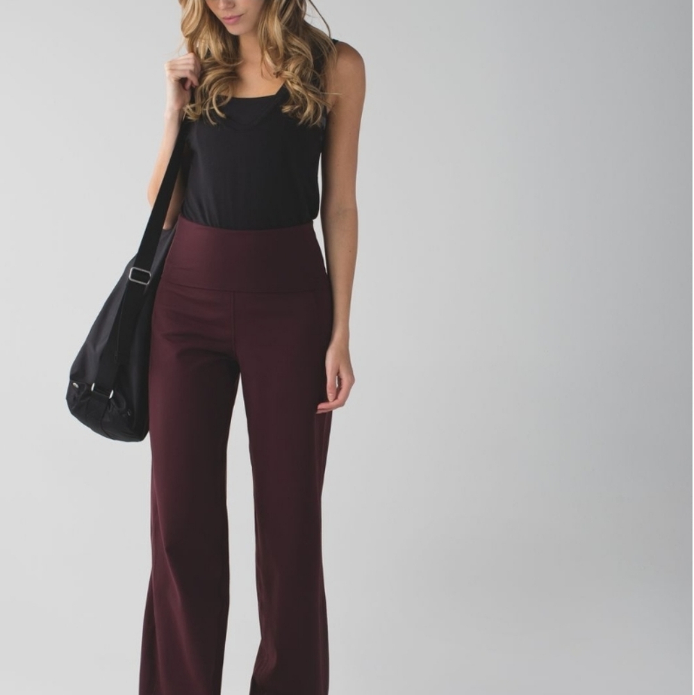 Lululemon Stillness Pant in Bordeaux Drama